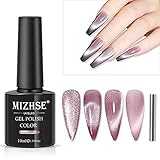 MIZHSE Cat Eye UV Gel Nagellack UV Gel Glitzer Katzenaugen Gel Cateye Magnet...