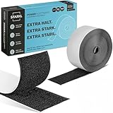 STARKL® Premium Klettband selbstklebend Extra Stark u. Extra Breit (Schwarz) I...