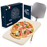 Blumtal Pizzastein - Pizza Stone aus hochwertigem Cordierit für Pizza wie beim Italiener...