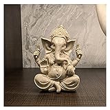 Uziqueif Ganesha Figur,Elefanten Figuren,Buddha Statue Sandstein Skulptur...