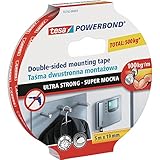 tesa Powerbond® Ultra Starkes Montageband - Doppelseitiges, extra starkes...