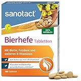 sanotact Bierhefe Tabletten (400 Tabletten) • 100% natürliche Bierhefe vegan • Mit...