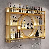 Generisch Modernes Metall Weinregal Wand, Bar Regale Wand, Bar Einheit Floating...