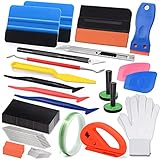 FOSHIO Auto Vinyl Werkzeug Kit Autofolie Rakel Set für Tönungsfolie Wrap,...