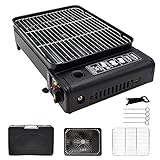 Camping Grillset Camping BBQ Set tragbarer Kassettengrill mit Grillrost,...