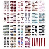 Scettar Nagelsticker, 22 Blätter Sticker Set Mit 6 Mini -Nagel -Dateien, 3D...