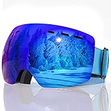 Dufuso Unisex Skibrille Herren Damen ski brille Pro, 100% UV-Schutz Schneebrille...