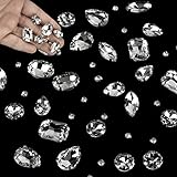 186 Pcs Strasssteine zum Aufnähen Schmucksteine Diamant Glas Kristall Strass...