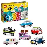 LEGO Classic Kreative Fahrzeuge, Bausteine-Set für bunte Modellautos inkl. LKW,...