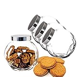 BigDean 3er Set 2 Liter Bonbonglas mit Schraubdeckel - Candy-Glas groß - Für...