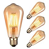 LED Edison Vintage Glühbirne, massway Retro LED Edison Glühlampe E27 (4W /...