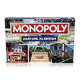 Monopoly The Main Line Edition, Familien-Brettspiel für 2 bis 6 Spieler, Brettspiel für...