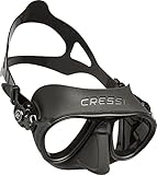 Cressi DS425050 Tauchmaske, Schwarz, Uni