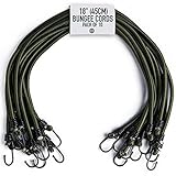 Pluvios - 18' (45CM) Robuste Spanngummis mit Haken - 10er-Pack - Größenwahl -...