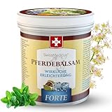 SwissMedicus Pferdebalsam mit 25 Kräuter (Beinwell, Rosskastanie, Arnika,...