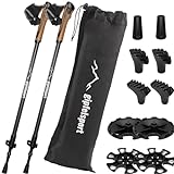 gipfelsport Nordic Walking Stöcke Aluminium - Teleskop Walking Stöcke verstellbar |...