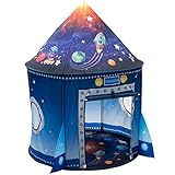 Raketen Kinderzelt für Drinnen Astronauten Raumschiff Spielzelt Kinder Indoor Outdoor...