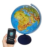 alldoro 68610 3D Lexi Globus Ø 32 cm mit Smartphone IQ Globe App, Leuchtglobus...