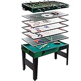 Anaterra Multigame Spieletisch 10 in 1, Kickertisch Tischfußball, Billardtisch,...