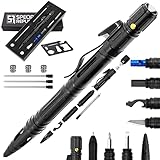 Profi TAKTISCHER Stift Military Survival Tactical Pen MIT LED 12IN1 CUBATON...