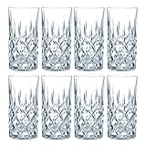 Spiegelau & Nachtmann Nachtmann Noblesse Longdrinkglas Set, 8er Set, Wasserglas, Saftglas,...