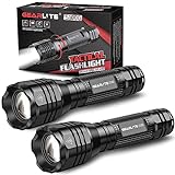 GEARLITE LED Taschenlampe Extrem Hell 2 Stück, Aluminium 4000 Lumen LED...