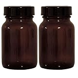 Mikken braunes Apothekerglas Set 2x 250ml inkl. Schraubverschluss & Etiketten made in...