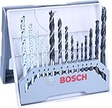 Bosch 15tlg. Bohrer-Set (für Holz, Stein und Metall, Ø 3-8 mm, Zubehör Bohrschrauber...