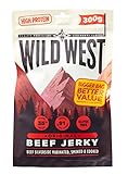 Wild West Beef Jerky, 300g Orignal Rinderfleisch, Beef Jerky high Protein Trockenfleisch,...