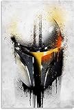 Leinwand kunst 30x45cm Ungerahmt Star Wars Mandalorian Movie Poster Wall Canvas Print Home...