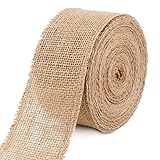 Juteband Sackleinen Band 10 m Juteband 6 cm Burlap Band Vintage Geschenkband...