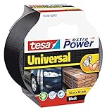 tesa extra Power Universal Gewebeband - Gewebeverstärktes Ductape zum Reparieren,...