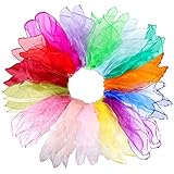 30 Pcs Jongliertücher - Tanz Tücher, Chiffontücher Bunt Jonglier Schals Kinder Square...