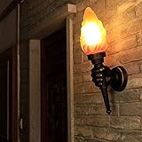 OSKOUR Wall lamp, Retro Industrie Art-Wand-Lampe Kreative Fackel Wandleuchte Klassischer...