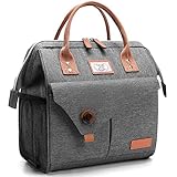 Lekesky 11L Kühltasche Lunchtasche (Reines Grau)