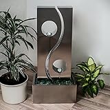 KÖHKO® Wassserwand Yin Yang mit LED-Beleuchtung Höhe ca. 90 cm Springbrunnen...