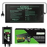 RIOGOO 24 * 52 cm Sämling-Heizmatte und Thermostatregler 68-108 ° F Digitaler...