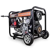 DeTec. Power Diesel Generator 5500 Watt Notstromaggregat | 230 V + 400 V | 50 Hz...