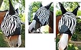 Equine Horse Fliegenmaske Sommer Frühling Airflow Mesh Zebra 73204C