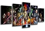 Wandbild - Star Wars, Darth Vader, 165 x 62 cm, Holzdruck - XXL Format - Kunstdruck,...