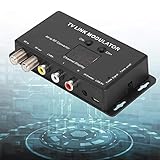 AV zu RF Konverter, Mini TV LINK Modulator IR Extender, UHF Modulator mit...