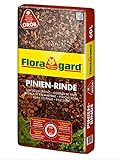 Floragard Mulch Pinienrinde 25-40 mm 60 L • grob • dekorativer Bodenbelag...