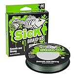 Berkley Sick Braid – 8-fach geflochtene Angelschnur, super glattes 8-fach Multifaden PE...