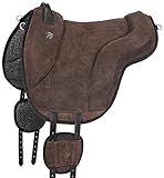 Equinate Reitpad California Wildleder Bareback Pad Reitkissen Pony Braun