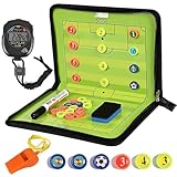 Maxee Fußball Taktiktafel Klappbar Trainermappe, Taktikmappe Fussball Coach Board mit...