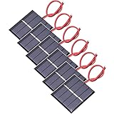 GTIWUNG 6 Stück 3V 0.3W 65X48mm Mikro-Mini-Solar-Panel-Zellen Sonnenkollektor für...