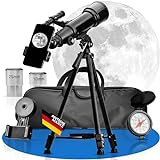 ASTRADA® Teleskop [70/400] mit Stativ & Handyhalterung - astronomisches Fernrohr Teleskop...