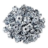 100 x Einschlagmutter M6 x 10 x 18 mm mit 4 Einschlagspitzen zur Befestigung von...