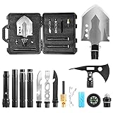 Extremus Viper Survival Multi-Tool, Schaufel, Axt, Taschenlampe, Feuerstarter,...