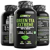 Green Tea Extreme - 180 Kapseln - 1370 mg Grüner Tee Extrakt pro Tagesdosis -...